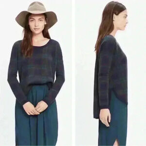 Madewell Plaid Mohair Sweater